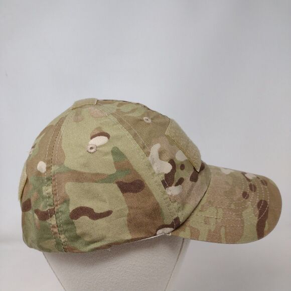 Unbranded Slideback Hat Camouflage OS Adjustable Vented Holes Blank Multicam - Picture 4 of 8
